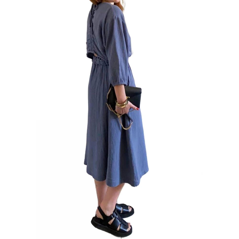 NEW BEAUMONT ORGANIC elizi dress in pewter - Picture 2 of 2